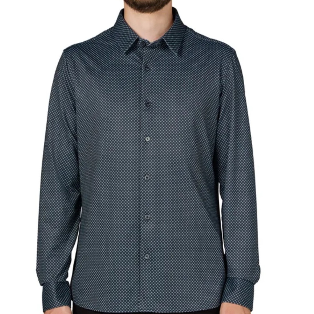 Infinity Men's Textured Button Up Shirt - Picture 3 of 7